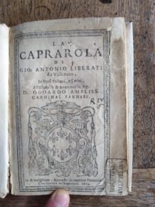 Caprarola frontespizio